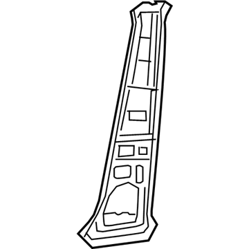 Jeep 68246195AA Reinforcement - B - Pillar
