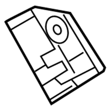 Mopar 68247067AA Glove Box Striker, Driver Side