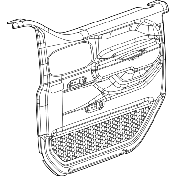 Mopar 5ZW861X7AB Door Trim Panel, Front Inner Passenger Side