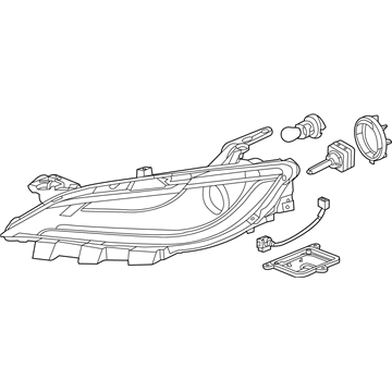 2017 Chrysler 200 Headlight - 68312102AA