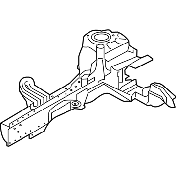 Mopar 68503898AA Apron/Rail Assembly, Front Passenger Side