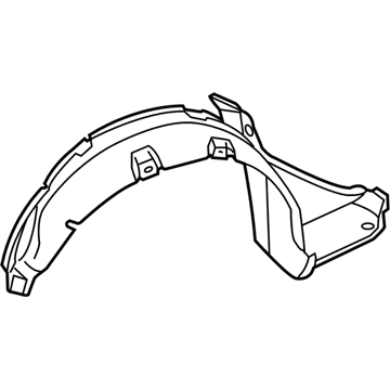 Mopar 5098000AA Fender Liner, Rear Driver Side