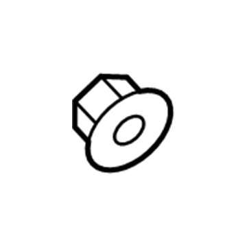 Jeep 6106163AA Lock Nut - Hexagon Flange Locking