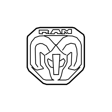 Mopar 68276332AA Emblem, Rear