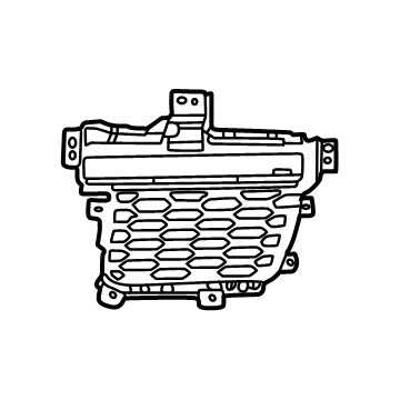 Mopar 68408098AC Outer Grille, Front Passenger Side