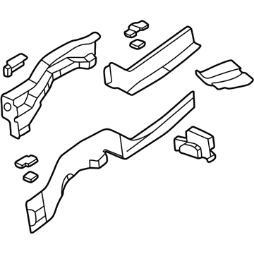 Mopar 5019530AI Side Rail Assembly, Front Passenger Side