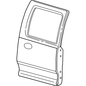 Mopar 55276119AL Door Shell, Rear Driver Side