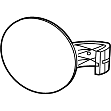Mopar 68238475AA Fuel Door, Rear
