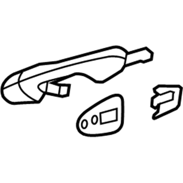 2005 Chrysler Pacifica Door Handle - 4589033AA
