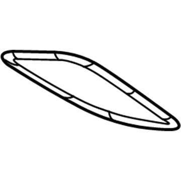 Mopar 1WY27LU5AD Speaker Grille, Brown, Rear Driver Side