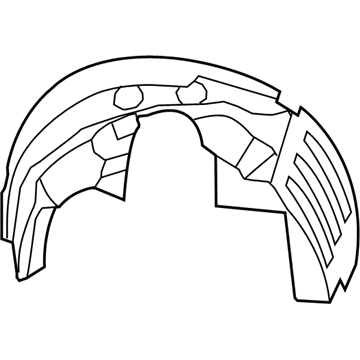 Mopar 5116278AE Fender Liner, Front Passenger Side