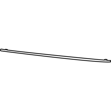 Mopar 6SD51XS9AA Upper Molding, Black, Front
