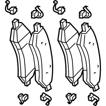Ram 68412557AE Brake Pads