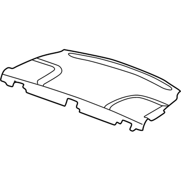 Mopar TJ06WL8BC Package Tray Trim, Sandstone / Taupe, Rear
