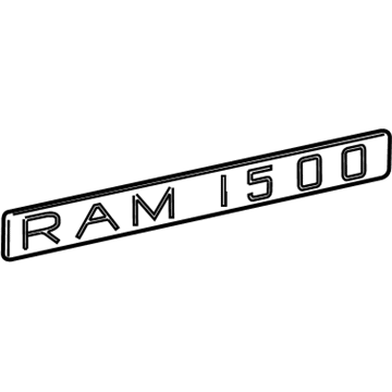 Mopar 5030379AA Nameplate, Front