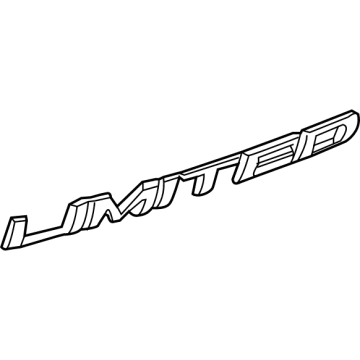 Mopar 68256485AA Nameplate, Rear Passenger Side