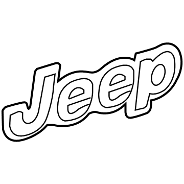 Mopar 68247414AA Nameplate, Rear Center