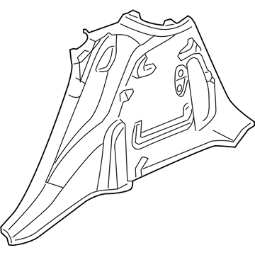 Mopar RJ741DVAD Lower Quarter Trim, Gray