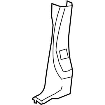 Mopar RS28WL5AC Lower Center Pillar Trim, Taupe, Passenger Side
