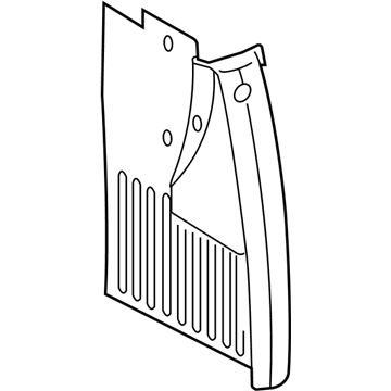 Mopar 5132504AA Splash Guard, Front Passenger Side