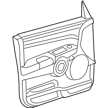 Mopar 1DV981D1AB Door Trim Panel, Light Gray, Front Inner Passenger Side