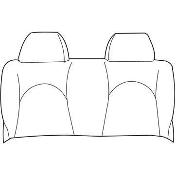 Mopar ZA511D5AA Seat Back Assembly, Gray, Rear