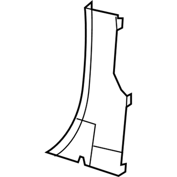 Mopar 1EB78HL1AB Lock Pillar Trim, Beige, Passenger Side