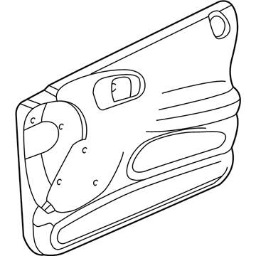Mopar PR511D5AC Door Trim Panel, Front Inner Driver Side