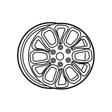 Ram 5YD581D5AA Wheel, Alloy