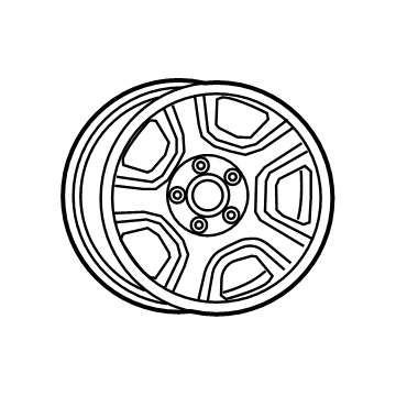 Ram 5YD43S4AAD Wheel, Steel