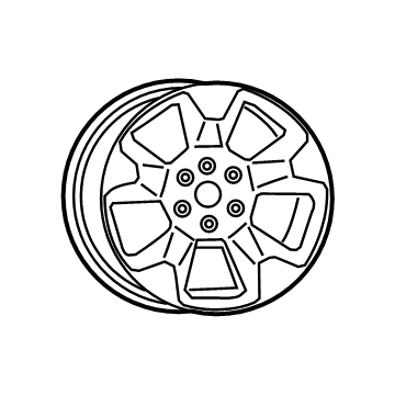 Ram 6FF70VCRAA Wheel, Alloy