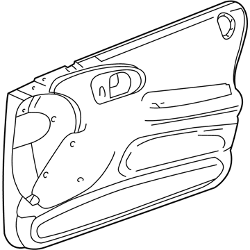 Mopar PR51XDVDB Door Trim Panel, Slate Gray, Front Inner Driver Side