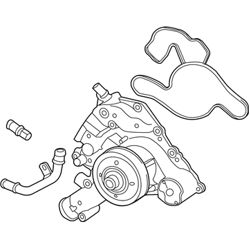 2022 Ram 2500 Water Pump - 4893133AF