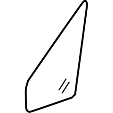 Mopar 5104353AA Vent Glass, Front Driver Side