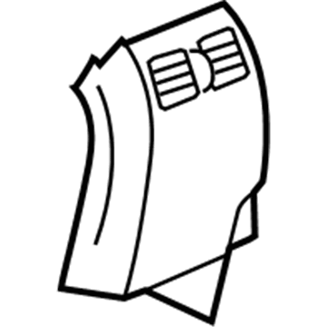 Mopar 1AU92TL2AA Vent Cover, Taupe, Front