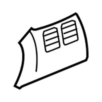 Mopar 1AU951L2AA Vent Cover, Taupe, Rear