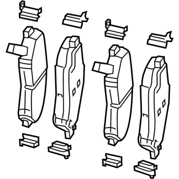 2022 Jeep Renegade Brake Pad - 68548733AA