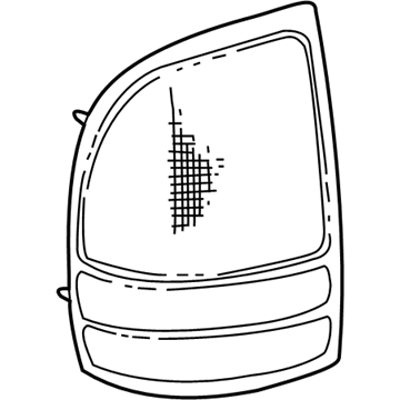 Mopar 55055112 Tail Lamp Assembly, Rear Passenger Side
