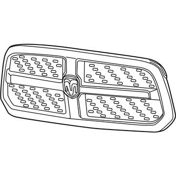 Mopar 68093930AC Grille, Front Center