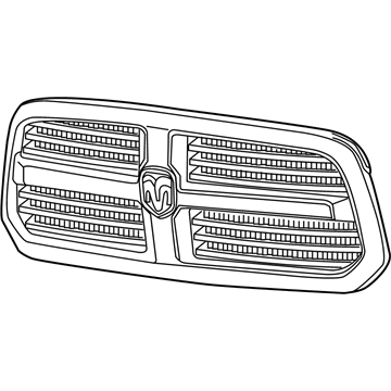 Mopar 68094301AC Grille, Front Center