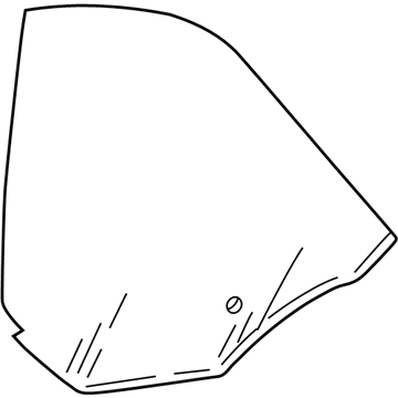 Mopar 4880139AB Quarter Glass, Rear Driver Side