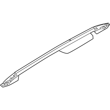 Mopar 4805992AE Side Rail, Black, Passenger Side