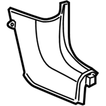 Mopar YD90XDVAF Cowl Side Panel, Gray, Passenger Side