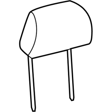 Mopar 5ZC14DX9AA Headrest, Black, Front