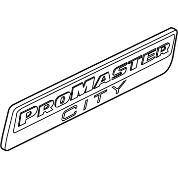 Mopar 68235560AA Nameplate, Rear