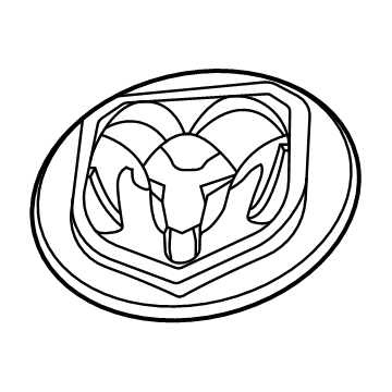Mopar 6EX84LXHAA Emblem, Rear