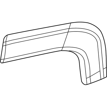 Mopar 5XB66LXHAA Wheel Opening Molding, Rear Passenger Side