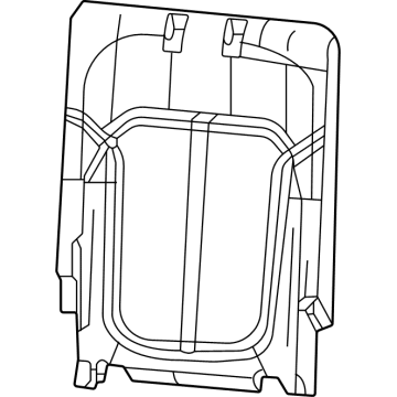 Mopar 7HZ67WF6AB Seat Back Cover, Gray, Rear