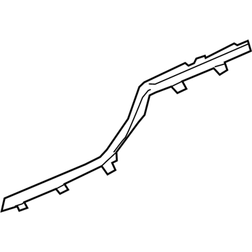 Mopar 6BM80TX7AB Rear Sill Plate, Black, Passenger Side