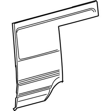Mopar 5121941AA Rear Outer Panel, Driver Side